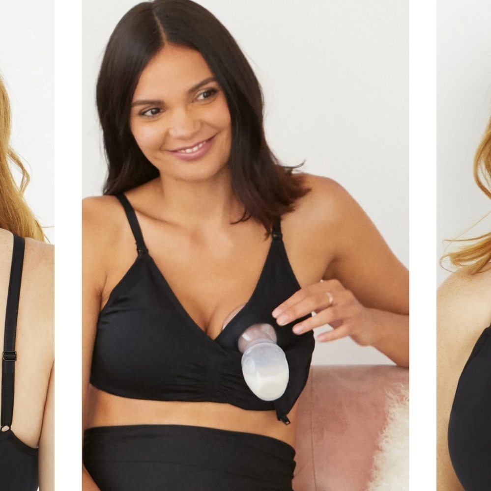 HANDS FREE PUMPING SEAMLESS NURSING BRA